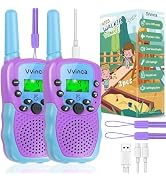 Toys for Ages 5-7, Rechargeable Walkie Talkies for Kids Long Range 22 Channel 2 Way Kid Walkie Ta...