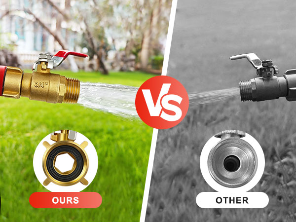 garden hose shut off valve brass