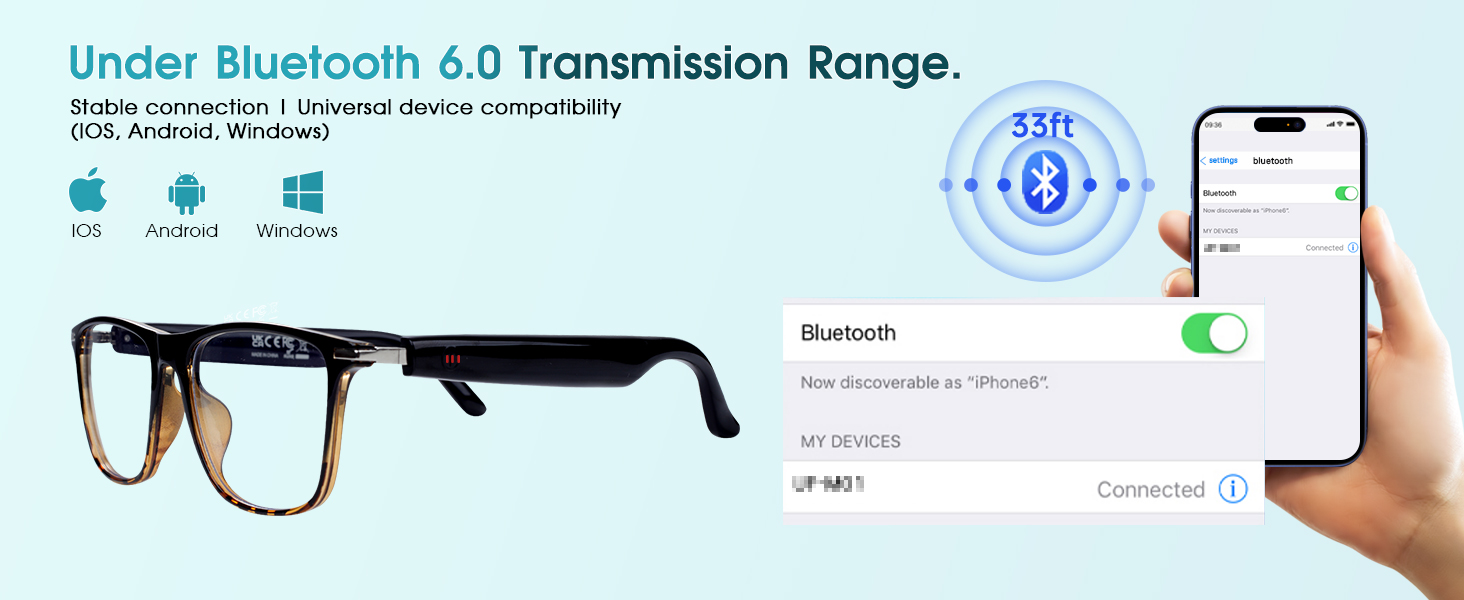 smart bluetooth eyeglasses