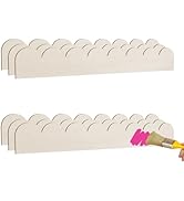 Scalloped Decorative Wood Trim Unfinished Scalloped Wood Molding DIY Wooden Moulding Trim for Hom...