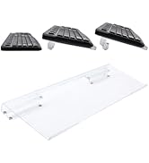 CRASPIRE Computer Keyboard Stand for Desktop 2-Level Height Acrylic Tilted Keyboards Non Slip Cle...