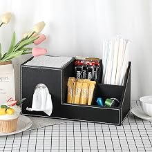 Multifunctional Cube Tissue Box for Dining Table