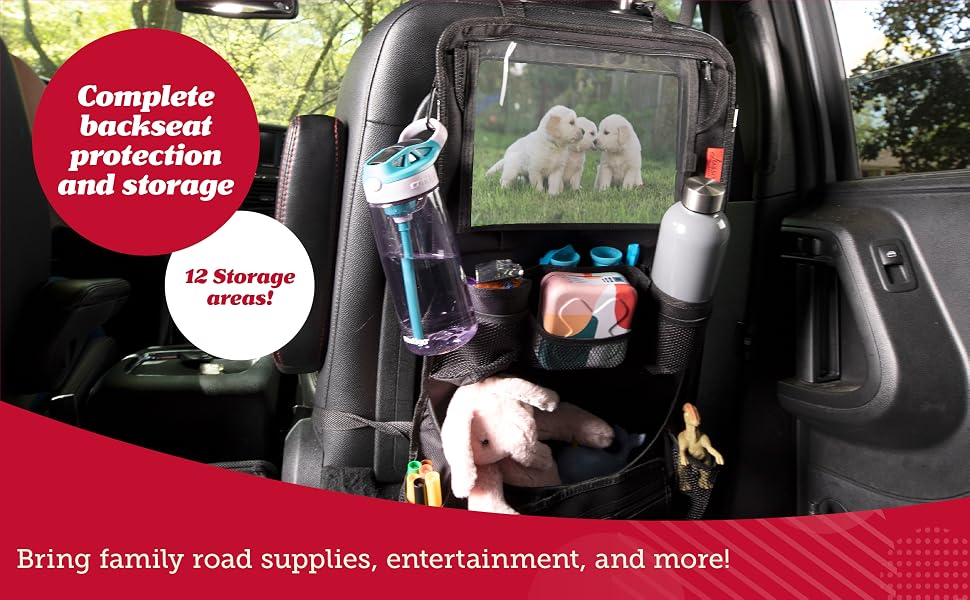 Complete backseat protection and storage