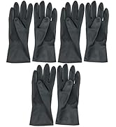 Uonlytech Hair Styling Accessories 3 Pairs Salon Hair Dye Gloves Black Hair Coloring Gloves Reusa...