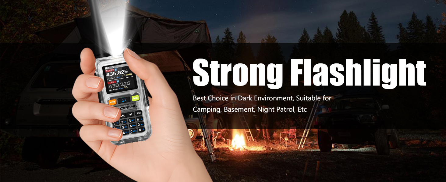 04-6 BAOFENG uv-5r mini Transparent Flashlight function