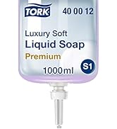Tork Luxury Soft Liquid Soap, Rose Scent, 6 x 1L, 400012