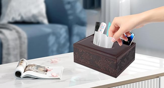 PU Leather Tissue Box Cover
