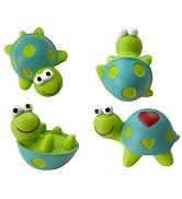 Xxshcdz 4Pcs Mini Turtles Figurine Cute Tortoise Rear View Mirror Decorations Car Dashboard Decor...
