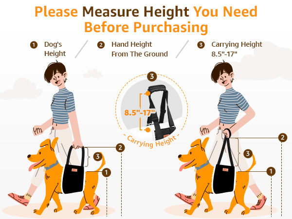Adjustable Dog Lift Harness Dog Sling for Large Dogs Hind Leg Support Soft Lift Support