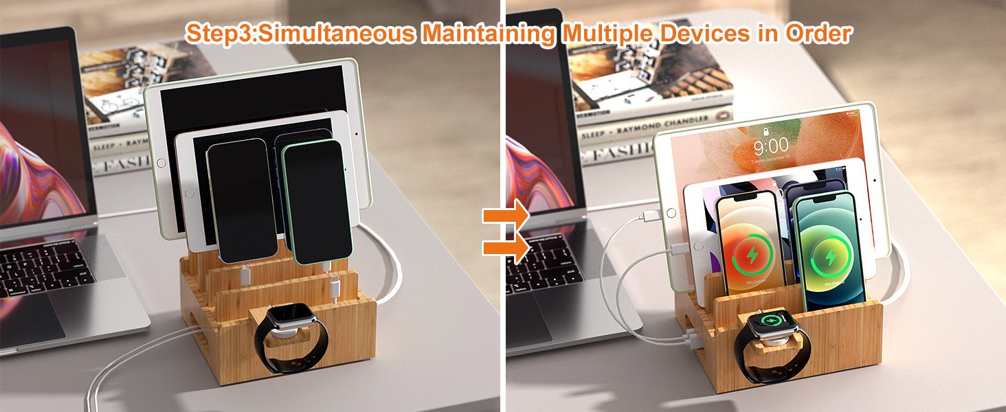 Pezin & Hulin Bamboo Charging Stand
