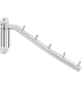 Alise Swing Clothes Hanger Rack,Garment Racks Wall Mount Clothes Bar-Hanger Holder Hooks Heavy Du...