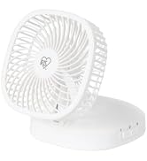 IRIS USA WOOZOO 5" Battery Operated Small Fan, 2 Speeds, D-Battery Powered, Compact Foldable Pers...