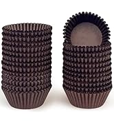 qiqee 600pcs Coffee Cupcake Liners Muffin Linner No Smell, Food Grade Baking Cups(Standard Size)