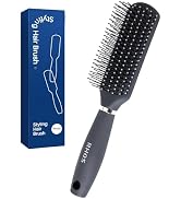 RHOS Hair Brush for Men - Detangler Hair Brush for Styling/Massage - Nylon Bristles for Wet & Dry...