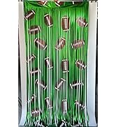 TREWAVE Football Party Decorations Kit - Foil Fringe Curtains & Tinsel Table Skirts, Football-the...