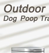 organizelink Dog Poop Trash Can Outside with Odor Control Lid & Step Pedal, 3.2Gal Stainless Stee...