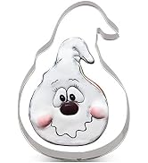 LILIAO Halloween Ghost Face Cookie Cutter - 3 x 4.2 inches - Stainless Steel - By Janka