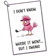 InIsaJace Funny Golf Towel Accessories - I Don't Know Where it Went But I Swung Microfibre Towel ...