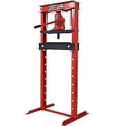 Donext 12 Ton Hydraulic Shop Press, Floor Mount, with Press Plates, H-Frame Garage Floor Press, A...