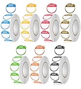 7000 Pcs 1 Inch Risepekt Removable Day of The Week Labels for Inventory Management (Monday-Sunday...