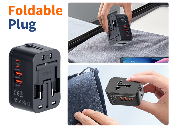 pocket charger travel adaptor fast charge mini charging wall charger lightweight