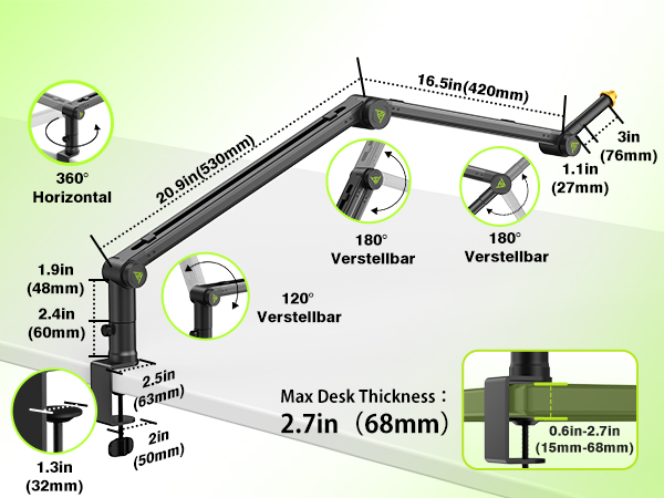 950mm Extra Long Reach