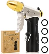 AUTOMAN Garden Nozzle Sprayer, High Pressure Spray Nozzle, 100% Metal Water Hose Nozzle, Adjustab...
