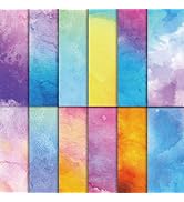 48 Sheets Scrapbook Paper 11x11, Watercolor Pattern Decorative Scrapbook Paper for Journals DIY C...