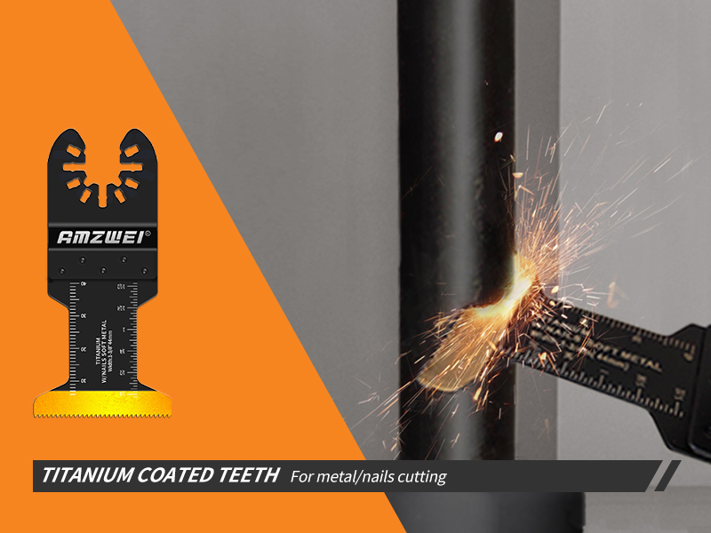 titanium oscillating tool blades for metal cutting