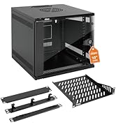 Tecmojo 6U 10 inch Rack, Wall Mount Network Cabinet Set,12.3W x 13D x 11.8H- Load Capacity 110Lbs...