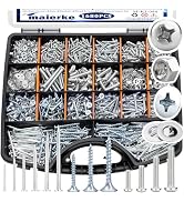 maierke 1680 PCS High Hardness Screw Bolts and Nuts & Nails & Wood Screws Assortment Kit,M3/M4/M5...