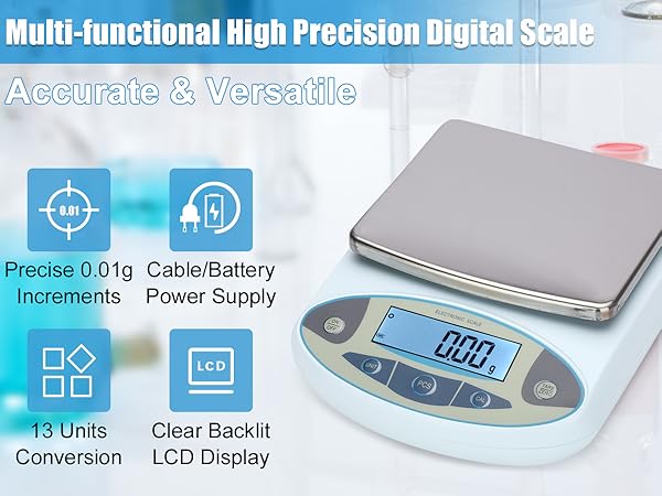 Lab Scale 6000gx0.01g Analytical Balance