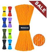 WEREWOLVES Reflective Paracord Rope 100FT, 7 Strand Type III Parachute Cord 4mm Thin Tent Rope fo...