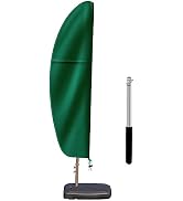 Patio Cantilever Umbrella Covers for Outdoor: Waterproof Offset Umbrella Cover Banana Style with ...