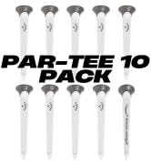 Callaway Par-Tee Plastic Golf Tees, 10 Pack,White