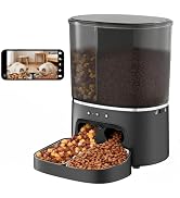 Automatic Cat Feeder 5G/2.4GHz Dual-Band WiFi Built-in HD Camera & Night Vision Two-Way Audio Cal...