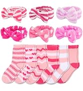 WHAVEL Sleepover Party Supplies for Girls - Pink Party Favors Include 6 Spa Headbands, 6 Fuzzy So...
