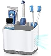 PARKMANI Toothbrush Holders for Bathrooms, Kids Electric Toothbrush and Toothpaste Holder, 4 Slot...