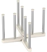 KORRTFID Reusable Storage Bag Drying Rack, Retractable Metal Bottle Drying Rack, Collapsible Cup ...