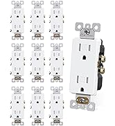 AIDA Decorative Receptacle Wall Outlet, TR Electric Outlets, Residential, 3-Wire, Self-Grounding,...
