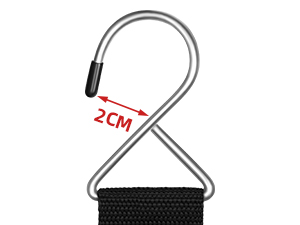 Trilancer Hook-and-Loop Storage Straps with Metal Hook to Hang