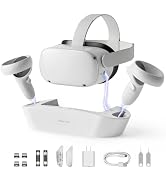 GEEKERA Charging Dock for Oculus Quest 2, Magnetic Charging Station for Meta Quest 2 VR Headset &...