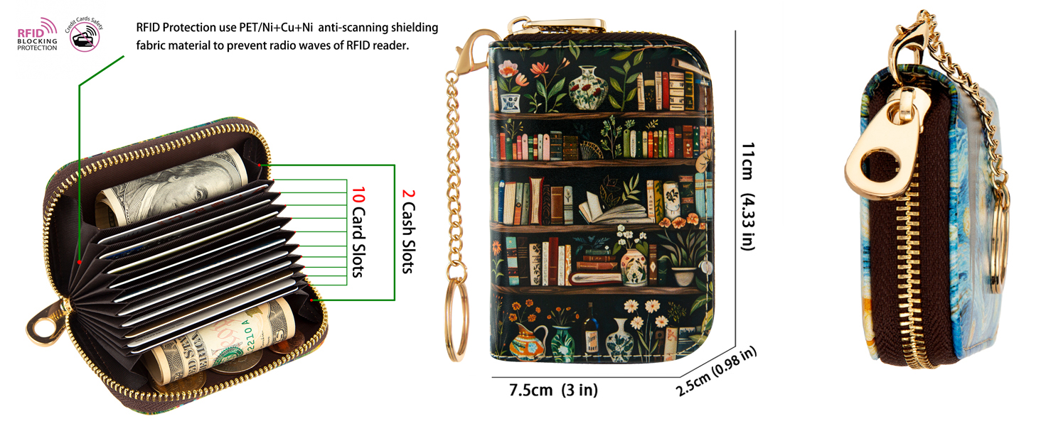 womens card wallet