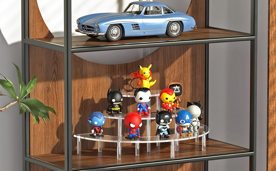 acrylic display risers perfume organizer stand clear cupcake holder shelf dessert decoration