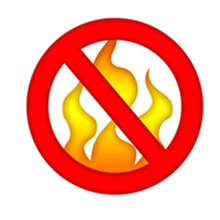 Keep away from fire sources