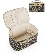 Wandering Nature Makeup Bag, Women Travel Make Up Vanity Case with Handle | Portable Make Up Esse...