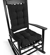 BUYUE Chair Cushion Set for Rocking Chair, Back Pillow & Seat Cushion with Ties, Original Woven F...