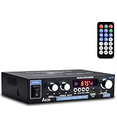 Daakro AK35 Home Audio Amplifier Receiver, 200W Home Dual Channel Bluetooth 5.0 Sound Speaker AMP...