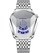 Gosasa Simple Fashion Cool Men's Casual Waterproof Stainless Steel Quartz Wristwatch Geometric Sh...