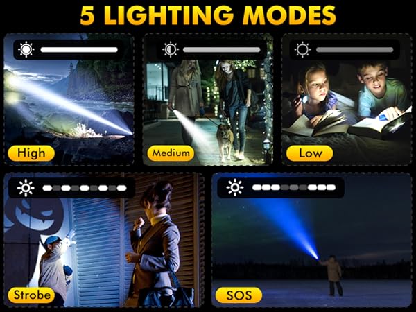 IPX7 Waterproof Flashlight
